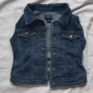 Denim Vest w/ Glitter